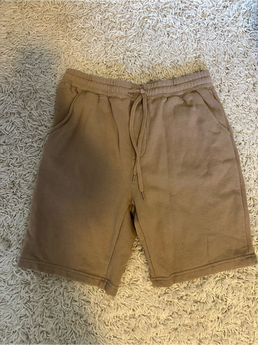 Source Unknown Men's Tan Drawstring Athletic Shorts